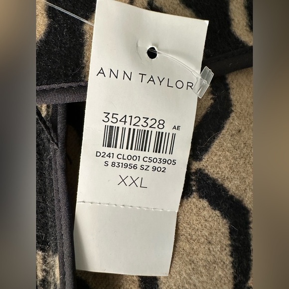 Ann Taylor Link Wool Blend Stand Collar Overcoat Size XXL - Picture 12 of 13